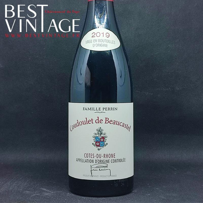 Beaucastel Cotes du Rhône Coudoulet 2019  - vin rouge