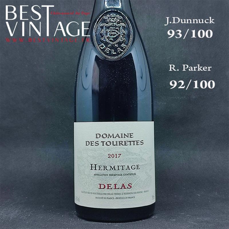 Delas Frères domaine des Tourettes Hermitage 2017 - vin rouge