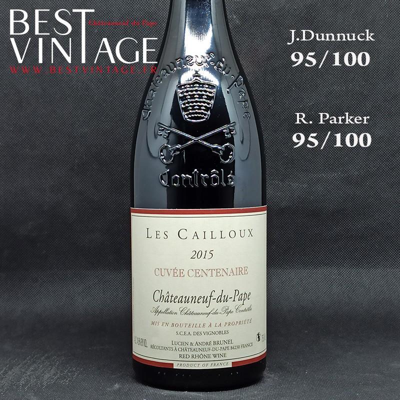 Les Cailloux Châteauneuf-du-Pape Cuvée Centenaire 2015 - vin rouge